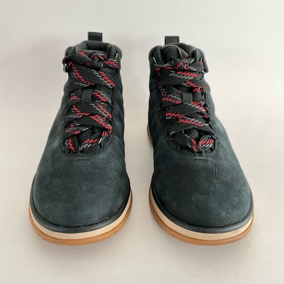 UGG Waterproof Pebbled Leather Lakesider Lace-up Ankle Boots Black 9 - Picture 4 of 14